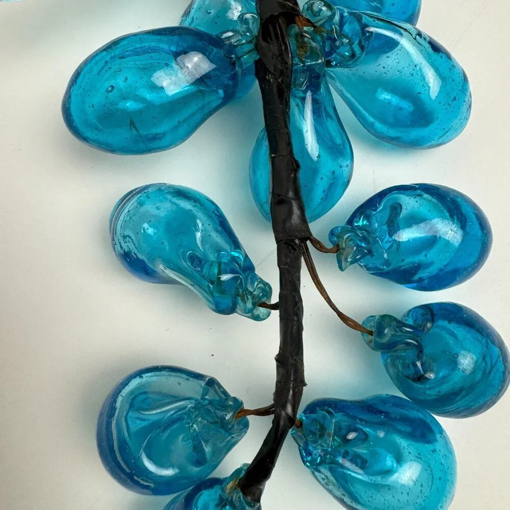 RARE Vintage ART Blue Glass 